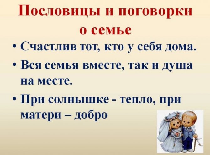Поговорки