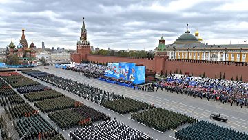 Военный парад в честь 76-й годовщины Победы